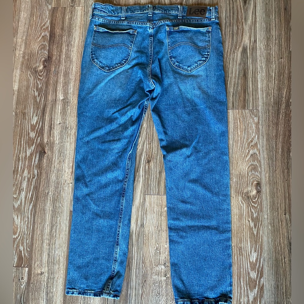 NWOT Lee Men’s Straight Blue Jeans - Picture 8 of 8